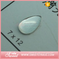 7X12mm transparent polished face resin drop;garment accessory stone